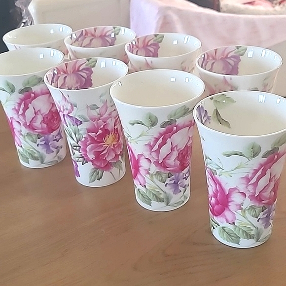 Cup hand decoreted from england china bone - Picture 1 of 4